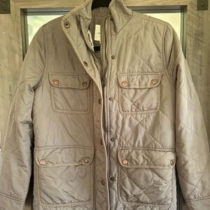 Thread & Supply Quilted Military Jacket - Beige